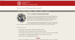 Desktop Screenshot of personcenteredplanning.org